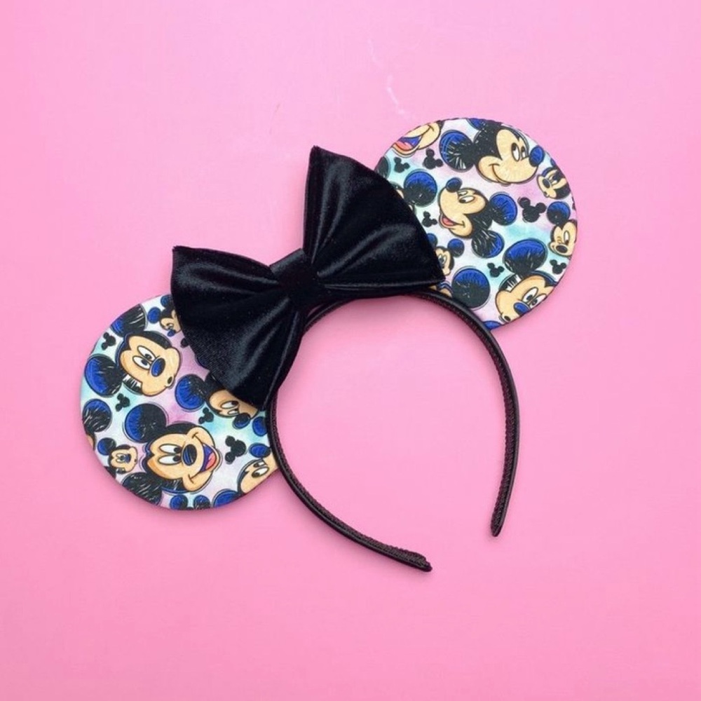 Custom Mickey Mouse Mouse Ears with Black Velvet Bow by House of Mouse